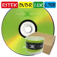 在飛比找PChome商店街優惠-600片(一箱)-RITEK X版 DVD-R16X/4.7