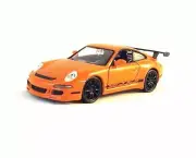 PORSCHE 911 (997) GT3 RS WELLY 1/34 ORANGE DIECAST CAR MODEL, PORSCHE COLLECTION