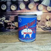 VINTAGE REPLICA GOLDEN FLEECE OIL TIN CAN REPRODUCTION TIN CANS DISPLAY PROPS