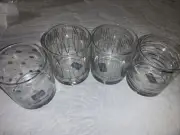 Mikasa Cheers Metallic Stemless Etched Wine Glasses Set Of 4 Platinum