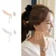 【Emi 艾迷】無耳洞韓系唯美仙氣枝葉不對稱鋯石申敏兒同款耳環 耳夾 夾式耳環(耳夾)