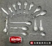 Keith Camping Picnic Titanium Fruit Fork Spoon bottle opener Tableware Cutlery