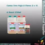 CANNA Terra Vega Terra Flores 2 x 1L + Boost Accelerator 250ml
