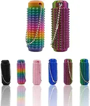 2Pcs Little Ouchies Pain Fidget, Fidget Toy for Adults, Hard Spiky Fidget Massage Keychain , 3D Printed Mini Pain Keychain Sensory Toy ,Novelty Gifts for Friends（Colourful&Rainbow）