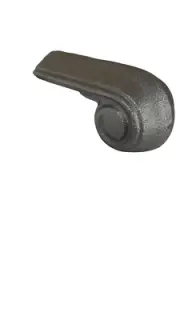 Cast Iron Volute Ends - 1 Pair - Weldable - Works with 2-1/4 Ornamental Cap Rail