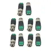 10Pcs Male Metal BNC Connector For Cameras Monitors DVR Cards Recorders
