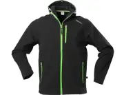 Cliff Keen - SSJ4473 - Hooded Soft Shell Tech Parka - Black & Green - BEST VALUE