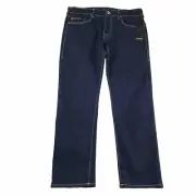 True Religion Jeans Mens 36X32 Blue Denim Rinse Geno Relaxed Slim Jean NWT