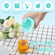 3 Pcs Ice Cube Trays with Lids Cylinder Silicone Ice Cube Molds xivno