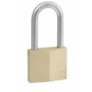 Master Lock 40mm Diamond Brass Padlock Long Hardened Steel Shackle - Box of 6