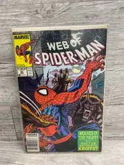 Marvel Comics Web Of Spider-Man #53 Copper Age August 1989 Comic Book