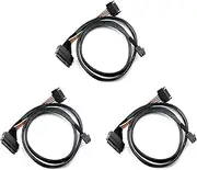 Mellisso 3X Built-in 12G Mini SAS HD to U.2 / SFF-8643 to SFF-8639 Cable 0.5M with 15-Pin SATA Power Supply, Suitable for U.2 SSD