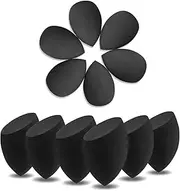 12 Pieces Professional Makeup Sponge Set,Latex Free Flawless Soft Setting Face Puffs,Black Beauty Sponge Blender Cosmetic Applicator for Powder,Liquid,Facial Makeup Tools