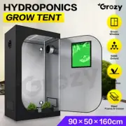 GROZY 90x50x160cm Grow Tent Hydroponics Indoor Plant System Reflective Oxford AU