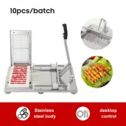 10Hole Commercial Kebab Maker BBQ Meat Skewer Machine Meat Skewer Threading Tool