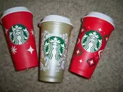 STARBUCKS RED CUP 2023 GOLD COLOR CHANGING LOT OF 3