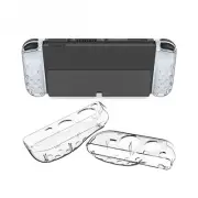 Crystal Hard Shell Protective Case for Switch OLED Console Joy-con Grip Cover MS