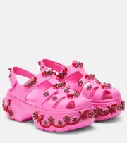 [Simone Rocha] Simone Rocha x Crocs Stomp Fisherman platform sandals UK 8 pink