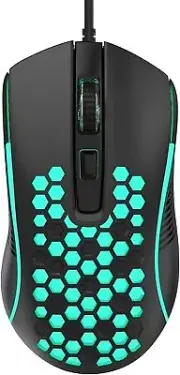 Gaming Mouse Wired, Ultra-Lightweight Honeycomb Computer Mice with RGB