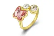 Spring Butterfly Ring Embellished With SWAROVSKI Crystals