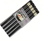 ZHANG XIAO QUAN SINCE 1628 Alloy Chopsticks 10 Pairs - Non-Slip Metal , Heat Resistant 220°C PPS, Antibacterial, 240mm Long, Reusable Alloy Chopsticks Set for Hot Pot Noodles Asian Food