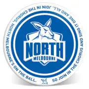 North Melbourne Kangaroos AFL Melamine Team Song 20cm Round Dinner Plate