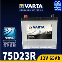 在飛比找蝦皮購物優惠-永和電池 VARTA 華達 75D23R 汽車電瓶 65Ah