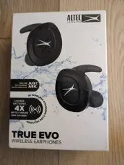 Altec Lansing Black True EVO Wireless Earbuds +Charging Case+Voice Assist