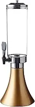 Beverage Containers 3L Large Capacity Beer Tower Dispenser, Commercial Beer Container for Party Bar Restaurant, Drink Tower with Icicle and Lights Gift
