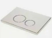 Mondella Concerto Round Dual Toilet Flush Button Access Plate - Chrome Finish