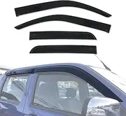 AUSGO Weathershields Compatible with Holden Rodeo 2003-2008, Luxury Weather Shields Window Visors Wind Deflectors Sun Rain Guard 4PCS Set