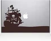 The Decal Guru Pirate Bay MacBook Decal Vinyl Sticker - 13" MacBook Pro (2015 & Older) - Brown (1153-MAC-13P-BRO)