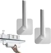 Adhesive Towel Holder - Adhesive Hand Towel Ring - No Drilling Toilet Paper Hanger Hardware for Closet Living Room Clothes Hats RV Kitchen