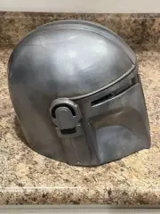 Silver Finished Star Wars The Black Series The Mandalorian Premium Steel Helmet