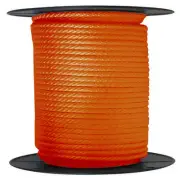 ANCHOR ROPE DOCK LINE 3/8" X 300' BRAIDED 100% NYLON ORANGE MADE IN USA