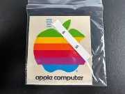APPLE MACINTOSH Computer Rainbow Logo Sticker from the Apple II days