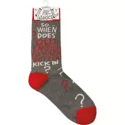 Primitives by Kathy - When Does Old Enough To Know Better Kick In Socks - 113090