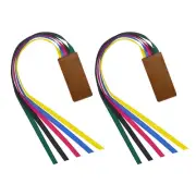 2 Pcs Bible Bookmark, Colorful Ribbon Bookmark, Artificial Leather Bible Ribb...