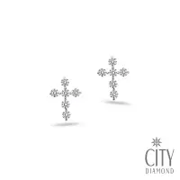 在飛比找Yahoo奇摩購物中心優惠-City Diamond【Belief十字架系列】晶鑽十字K