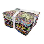 Free Spirit Kaffe Fassett 85 & Fabulous Fat Quarter Contrast 10pcs Bundle Fabric