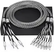 Audiophile Speaker Cable HiFi Two-Wire Banana Plug Speaker Cable(2m)