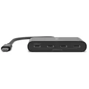 Belkin Connect USB-C to 4 Port USB-C Hub with 100W PD (Black)