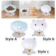 Ceramic Raised Cat Bowls Food Feeding Cat Feeder Pet Feeder Bowl Tilted Elevated