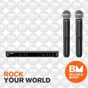 Shure BLX288/SM58 Wireless Microphone Dual Handheld Mic System (K14: 614-638MHz)