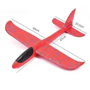 48cm Big Foam Plane Glider Hand Throw Airplane Inertial Outdoor Launch Kids Toys Red Non luminous