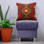 Cushion Cover 18x18" Red Vintage Aztec Turkish Rug Cover Throw Pillow Cover Case