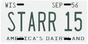 Bart Starr Green Bay Packers Football Super Bowl MVP 1956 Rookie License plate