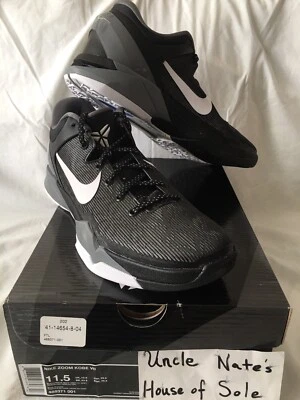 Nike Kobe Zoom VlI 7 2012 OG Oreo Black/White, Size 11.5, DS