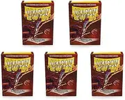 5 Packs Dragon Shield Matte Crimson Standard Size 100 ct Card Sleeves Value Bundle!