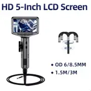 5Inches Steering Engine 6mm Endoscope Sewer Drain Rotary Camera Articulating